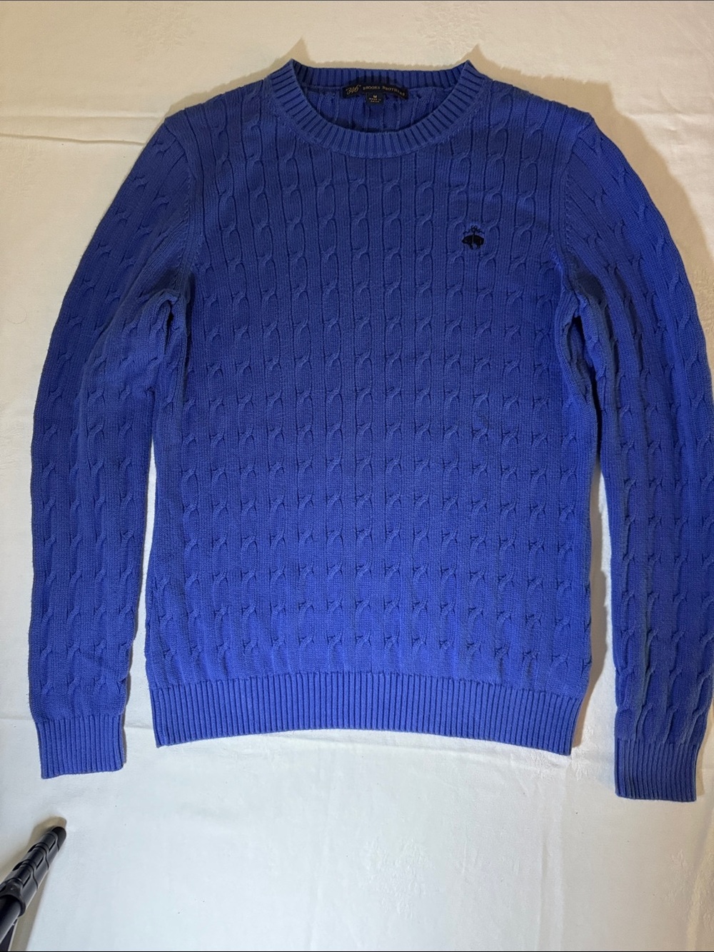 Brooks Brothers women’s Cable Crewneck Sweater - Royal Blue